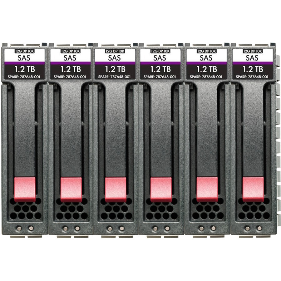 HPE Midline - hard drive - 10 TB - SAS 12Gb/s (pack of 6)