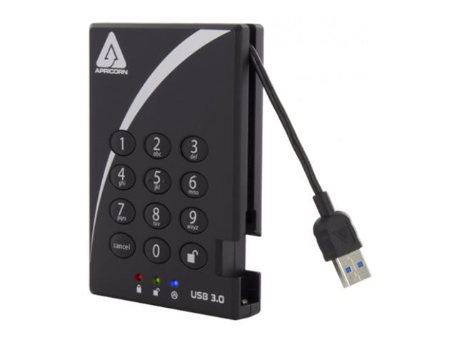 Apricorn Aegis Padlock Fortress A25-3PL256-S8000F - SSD - 8 TB - USB 3.0