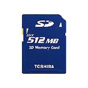 Toshiba flash memory card - 512 MB - SD Memory Card