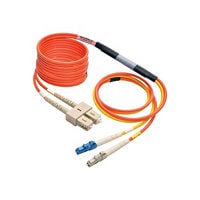 Eaton Tripp Lite Series Fiber Optic Mode Conditioning Patch Cable (LC Mode Conditioning to SC), 3M (10 ft.) - patch