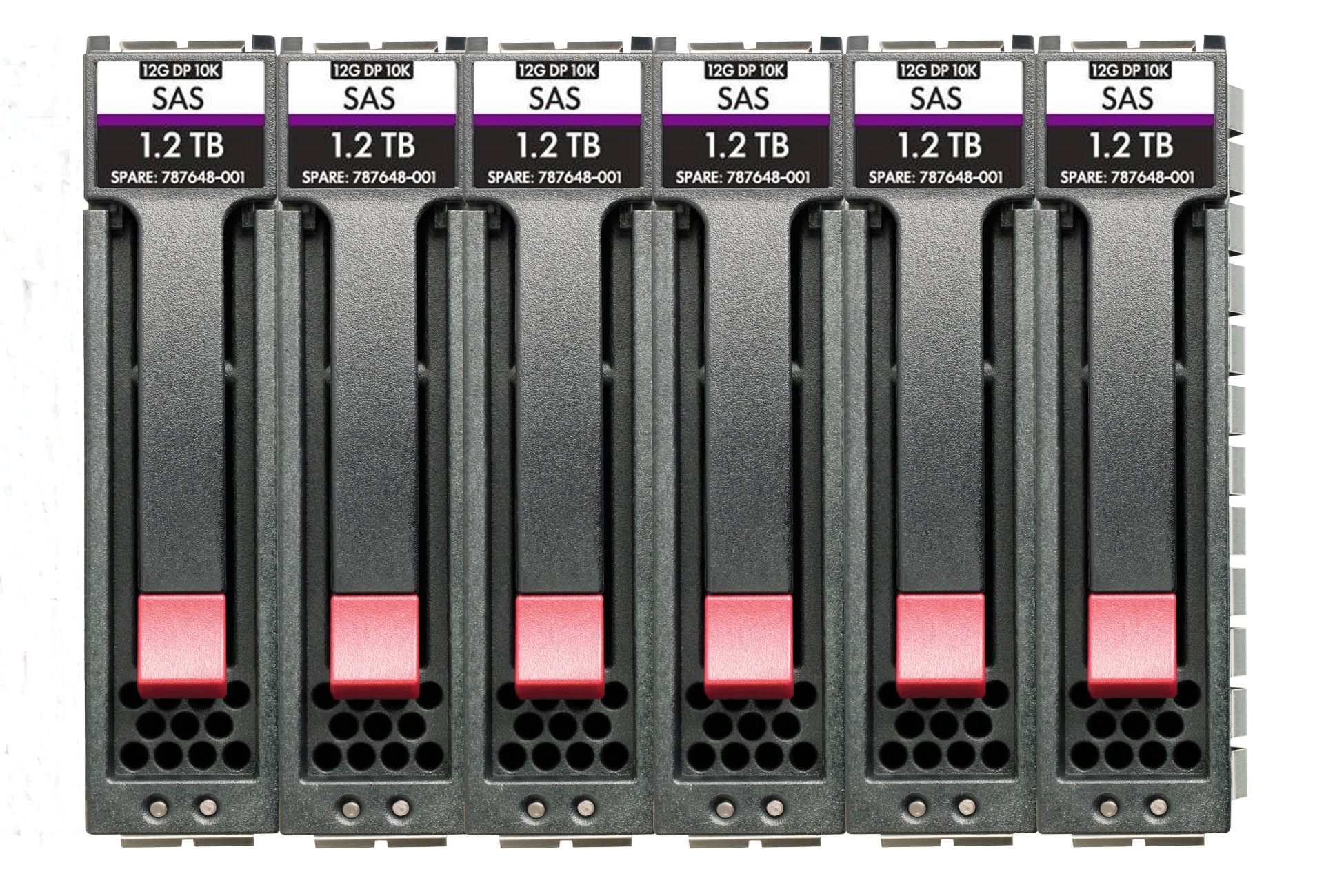 HPE Midline - hard drive - 12 TB - SAS 12Gb/s (pack of 6)