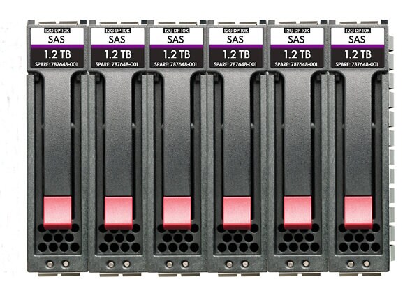 HPE Midline - hard drive - 12 TB - SAS 12Gb/s (pack of 6)