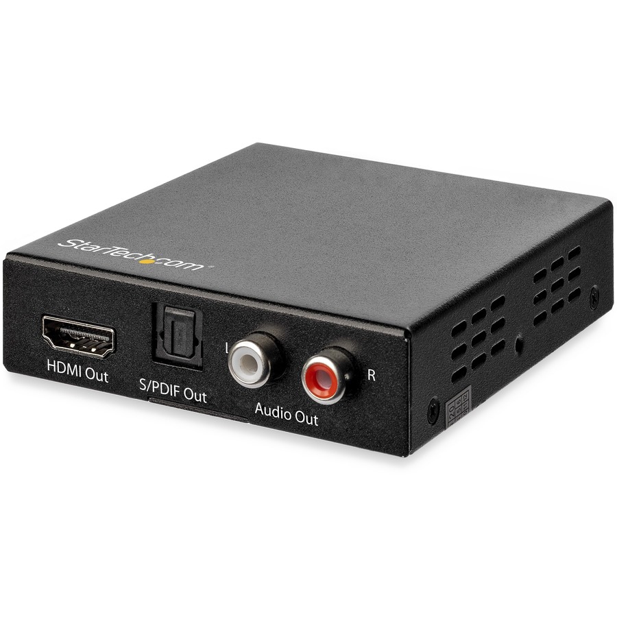 StarTech.com 4K HDMI Audio Extractor with 40K 60Hz Support - HDMI Audio De-embedder - HDR - Toslink Optical Audio - Dual