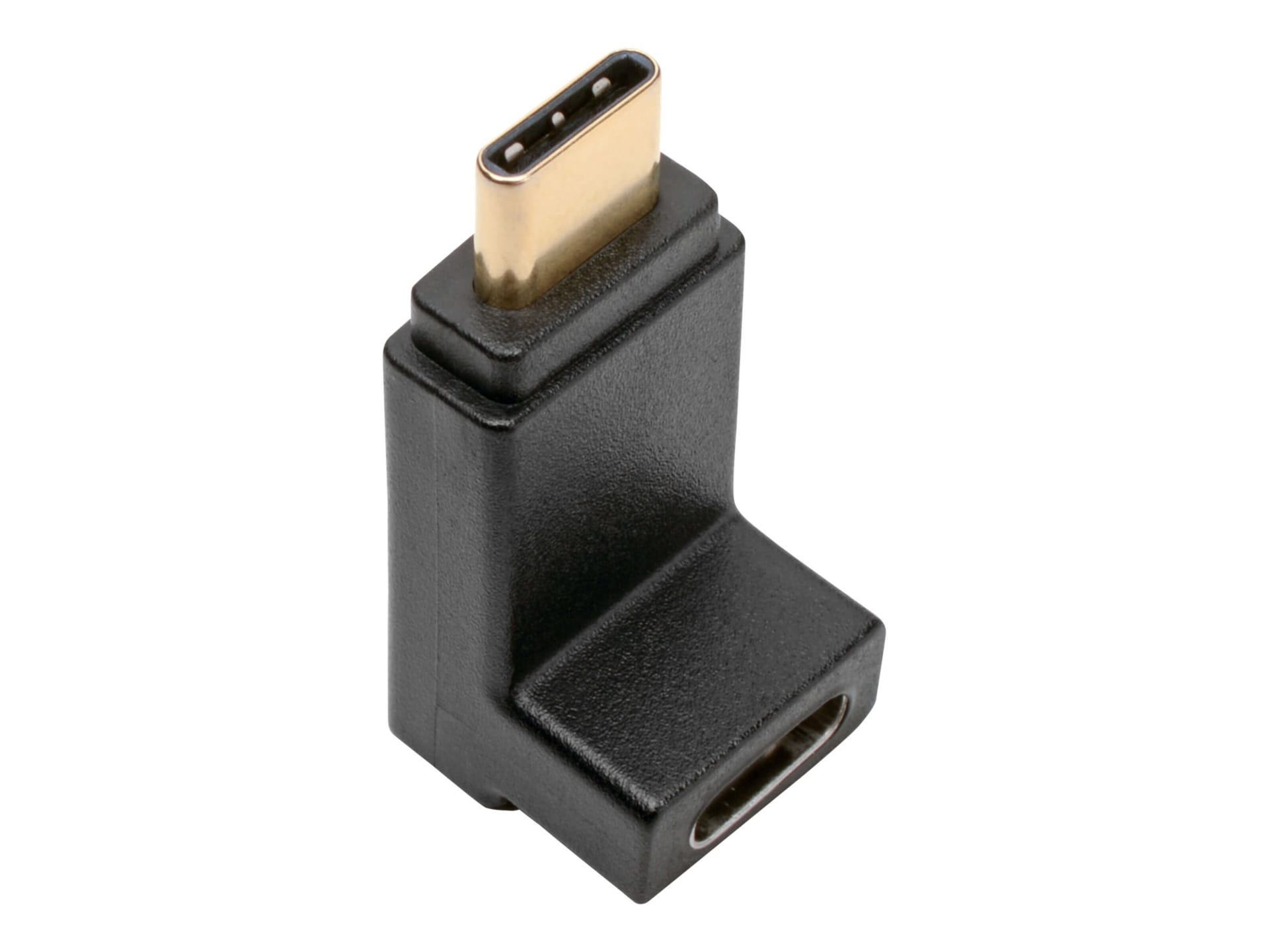 Convertisseur adaptateur Tripp Lite USB C à USB Type C, angle droit, M/F 10 Gbits/s, 3 A