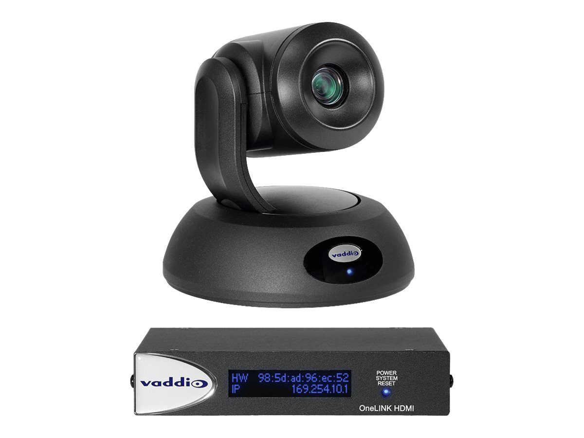Vaddio RoboSHOT 30E Zoom HDBaseT OneLINK HDMI Video Conferencing System - Includes PTZ Camera and HDMI Interface - White