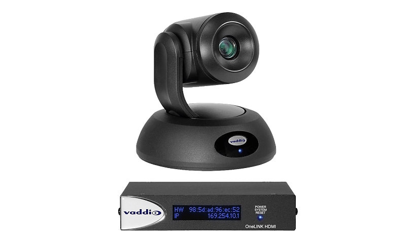 Vaddio RoboSHOT 30E Zoom HDBaseT OneLINK HDMI Video Conferencing System - Includes PTZ Camera and HDMI Interface - White