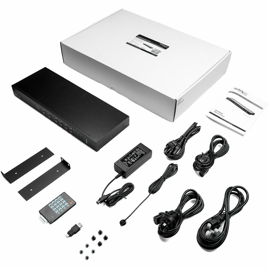 Thumbnail 6 of 6 for StarTech.com 4x4 HDMI Matrix Switch with Audio and Ethernet/RS232 Control, 4K 60Hz, HDMI Switcher Box, Rack TAA