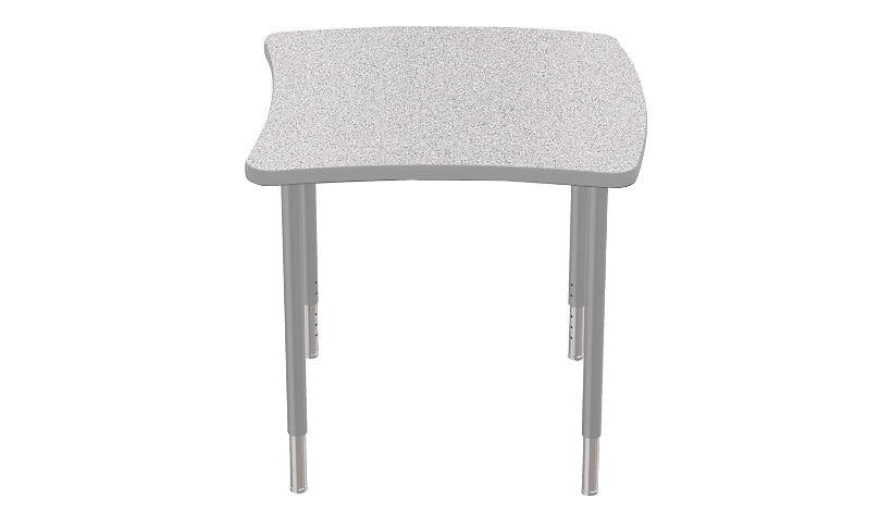 Balt Creator Height Adjustable Square Table - Gray Elm