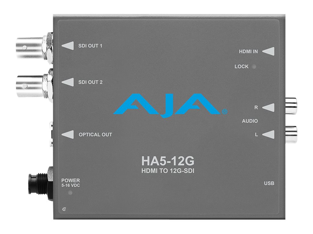 AJA HA5-12G HDMI to 12G-SDI converter