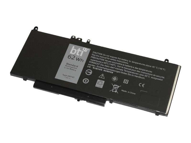 BTI 451-BBTX-BTI 7.6V 62WHR LI-ION BATTERY 0C1P4, 451-BBUP, 7V69Y, K3JK9, 451-BBTW, 451-BBUQ, FN7FY, NR1DY, 451-BBTX,