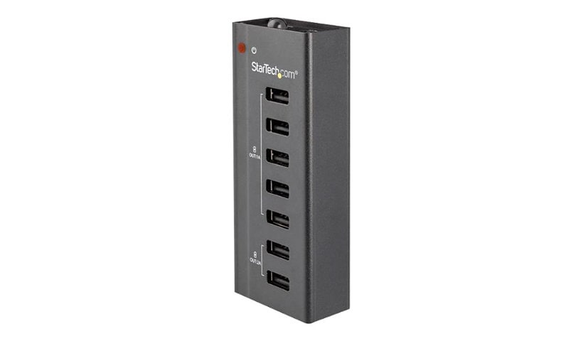 StarTech.com 7-Port USB Charging Station with 5 x 1A Ports and 2 x 2A Ports