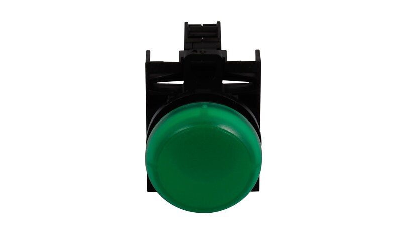 Eaton M22 Series 12-30V AC/DC Push Button Flush Indicating Light - Green