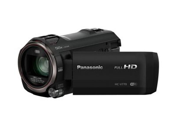 Panasonic HC-V770 HD Flash Memory Camcorder - Black