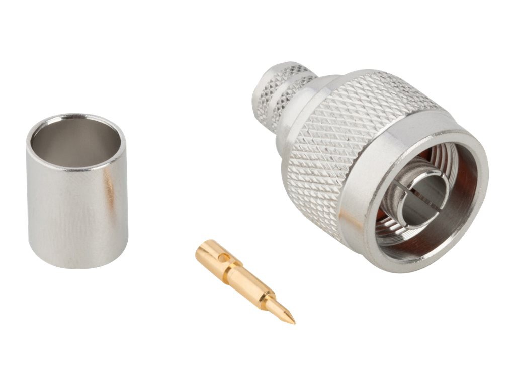 Amphenol Connex N Type 50 Ohm Straight Crimp Plug For RG-213 Cable