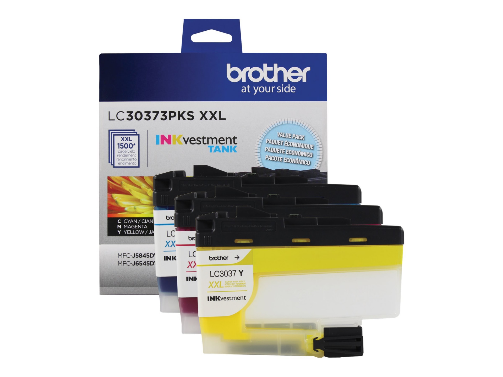 Brother LC30373PKS - 3-pack - Super High Yield - yellow, cyan, magenta - original - ink cartridge