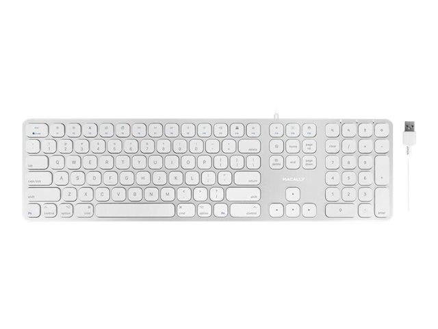 Macally MLUXKEYA - keyboard - silver