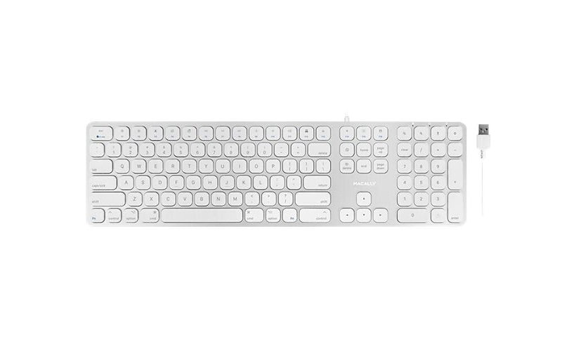 Macally MLUXKEYA - keyboard - silver
