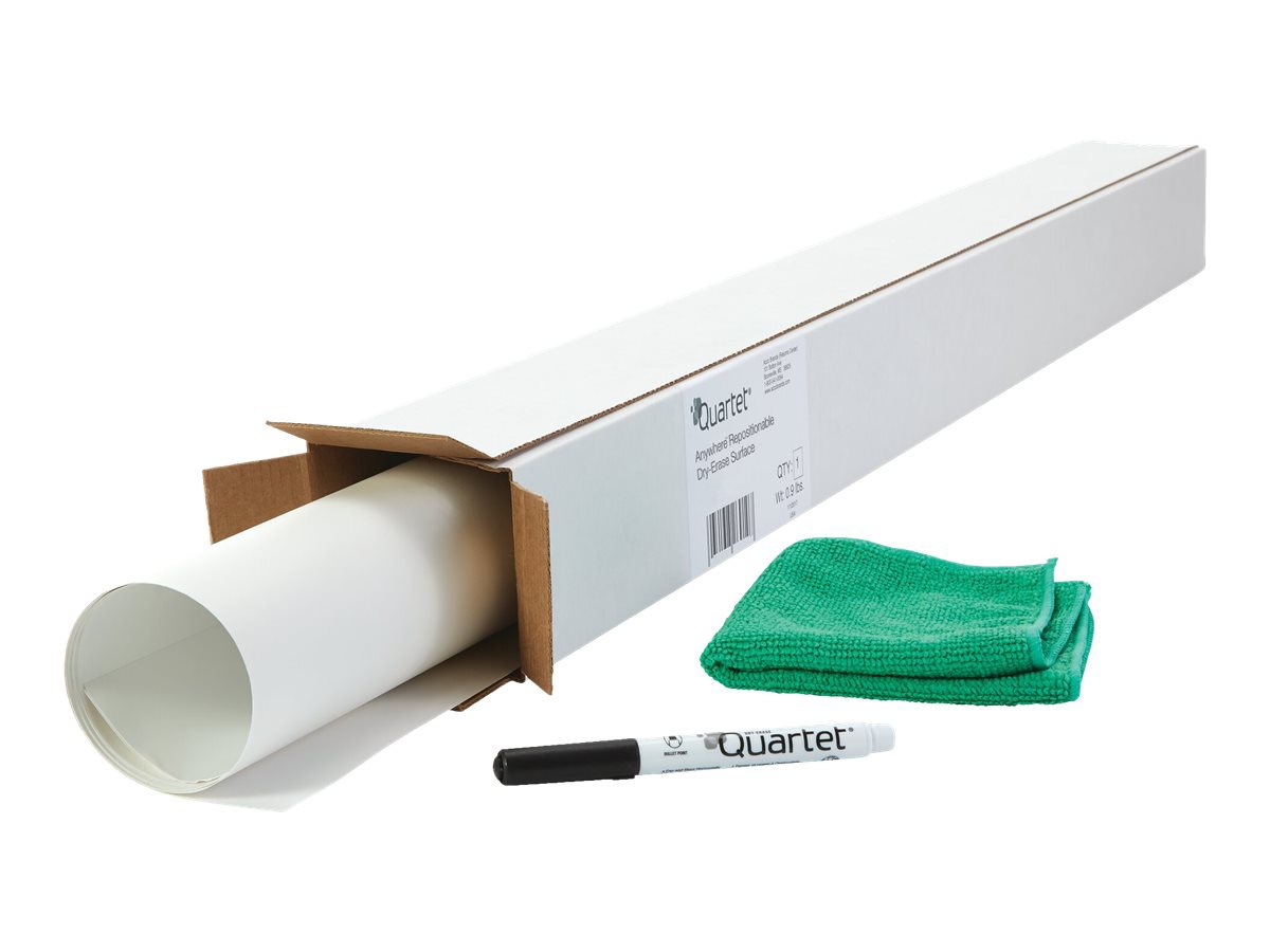 Quartet Anywhere dry erase surface - 72 in x 48 in - white