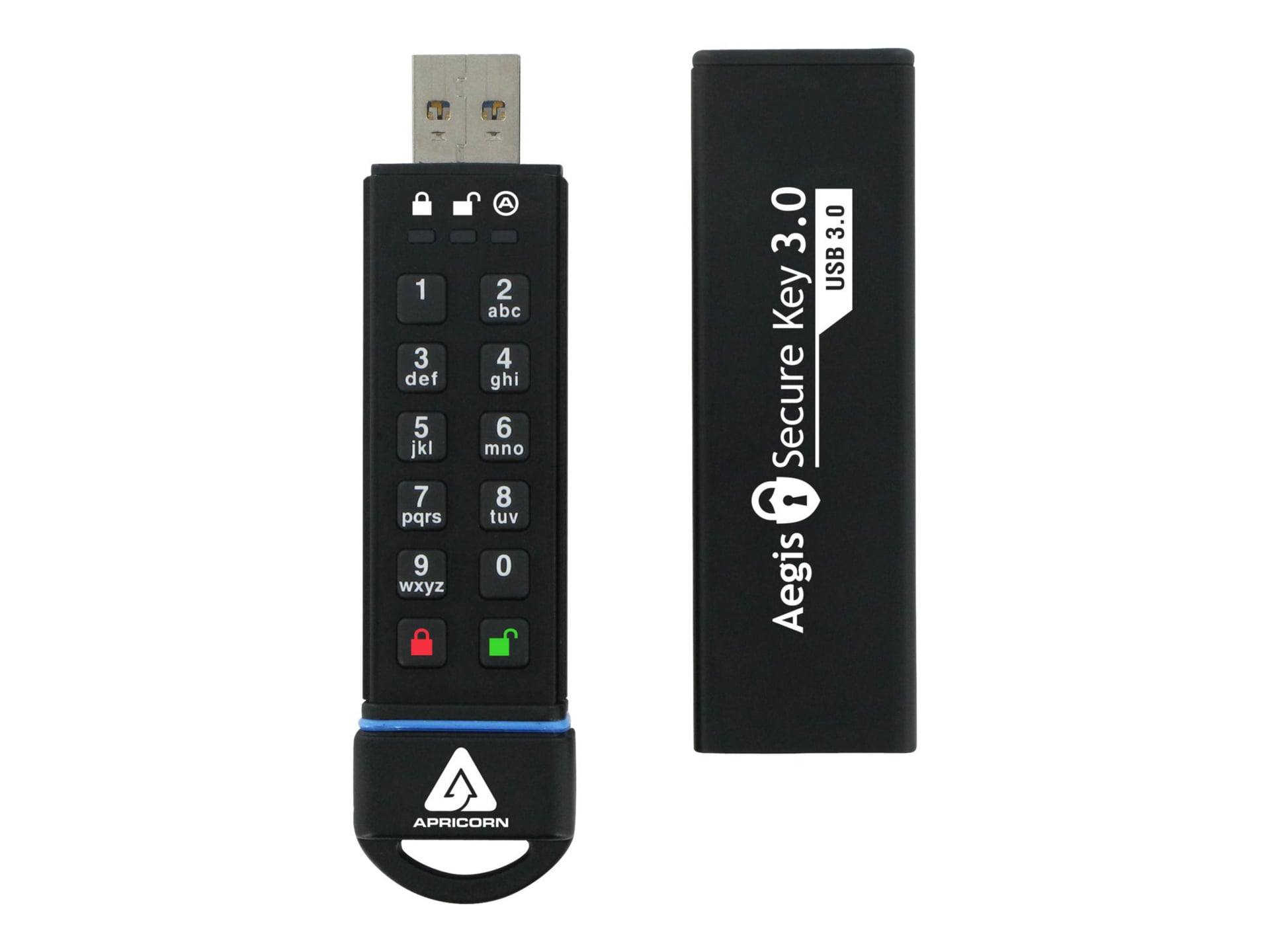 Apricorn 1TB Aegis Secure Key USB 3.0 Flash Drive ASK3-1TB B&H