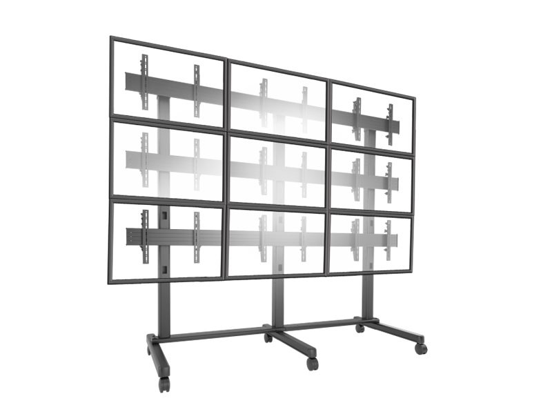 ViewSonic WMK-075 3x3 Video Wall Mobile Cart for 42"-46" Screens