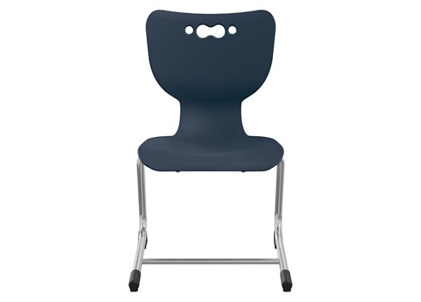 Balt Hierarchy Cantilever School Chair with 16" Chrome Base - Navy