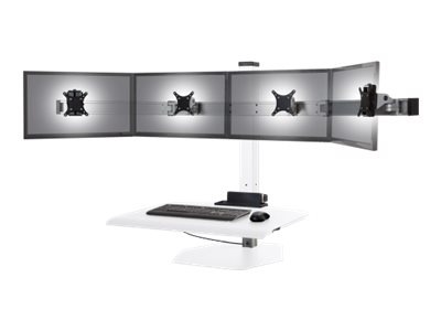 Innovative Winston Workstation Quad Freestanding Sit-Stand - stand - for 4