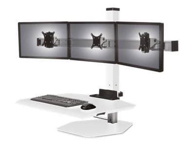 Innovative Winston Workstation Triple Freestanding Sit-Stand - stand