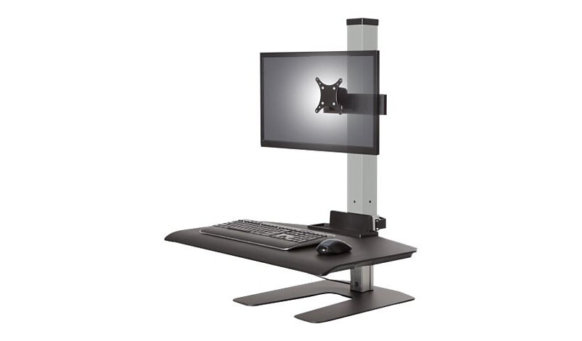 Innovative Winston Workstation Single with Compact Work Surface - mounting