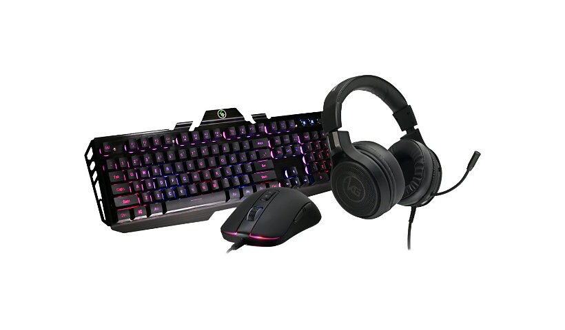 Kaliber Gaming Complete Gaming Pack - keyboard, mouse and headset set - bla