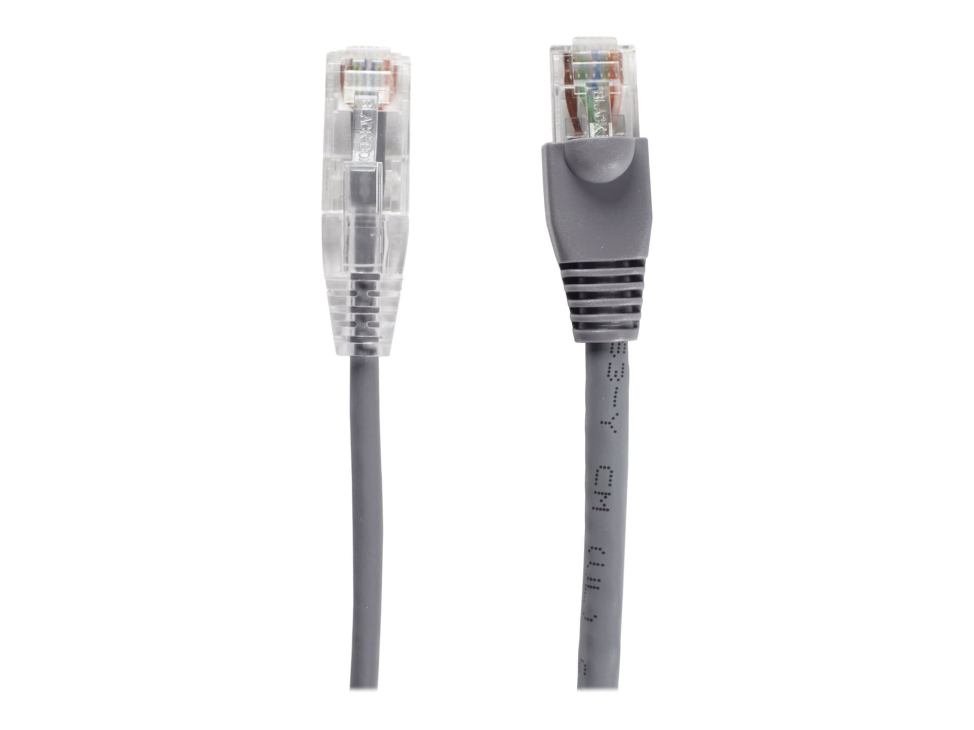 Black Box Slim-Net patch cable - 4 ft - gray
