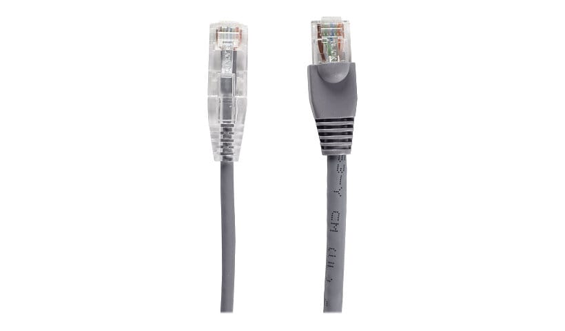 Black Box Slim-Net patch cable - 4 ft - gray