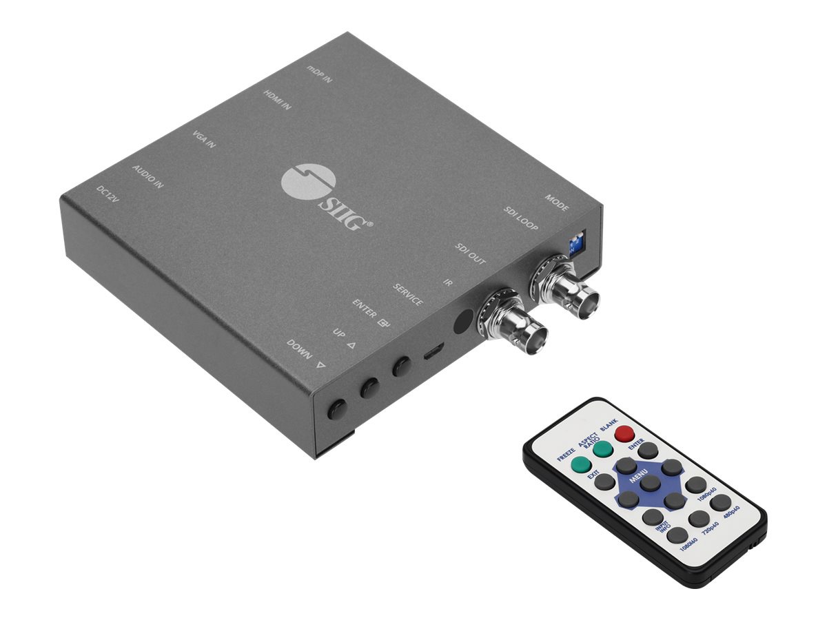 SIIG CE-H24J11-S1 multi-format to 3G-SDI/HD-SDI/SDI converter / scaler / sw