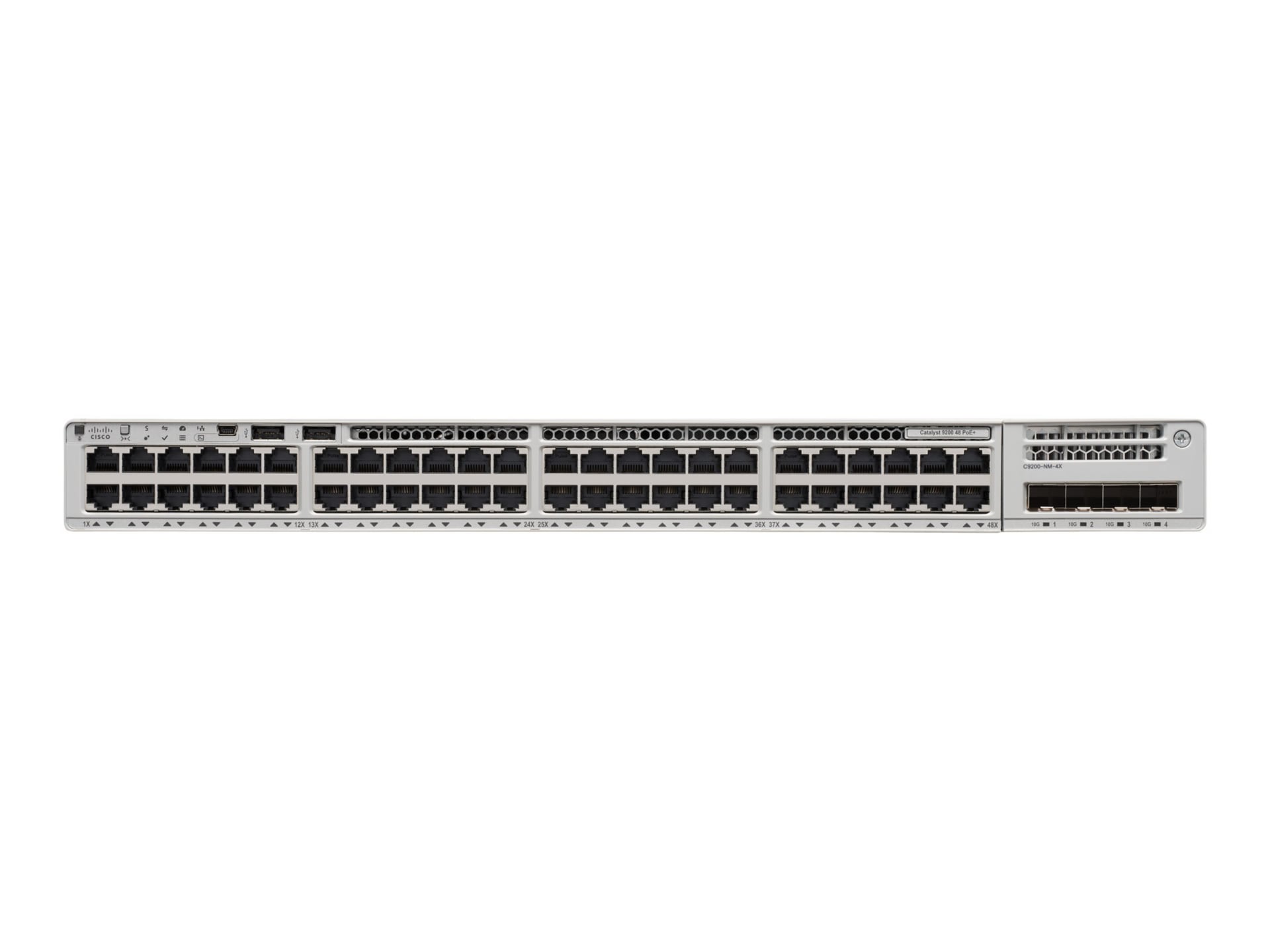 Cisco Catalyst 9200 - Essential Edition - switch - 48 ports - smart - rack-mountable