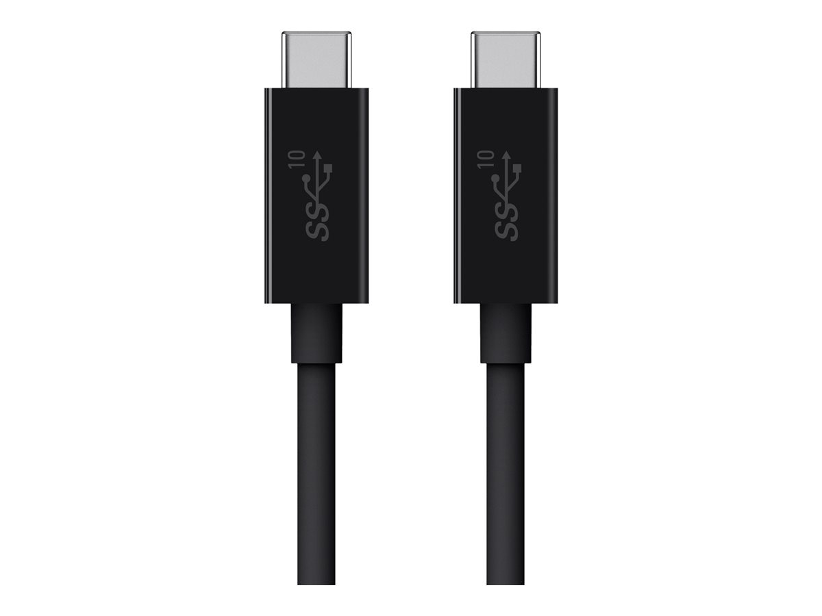 Thumbnail 3 of 4 for Belkin 100W USB-C to USB-C Cable - USB 3.1 - 10 Gbps - 4K Audio/Video - M/M - 3.3ft/1m - Black