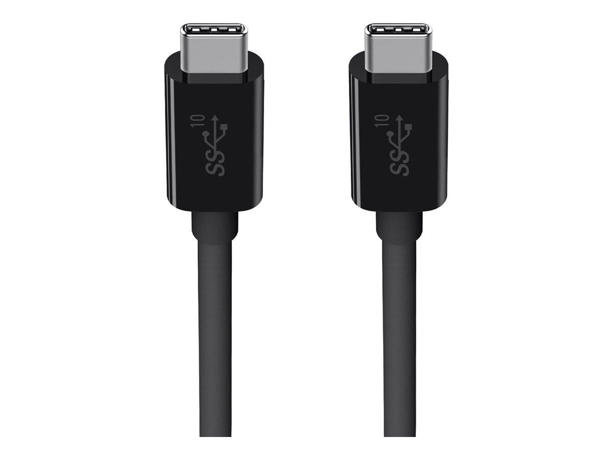 Thumbnail 4 of 4 for Belkin 100W USB-C to USB-C Cable - USB 3.1 - 10 Gbps - 4K Audio/Video - M/M - 3.3ft/1m - Black
