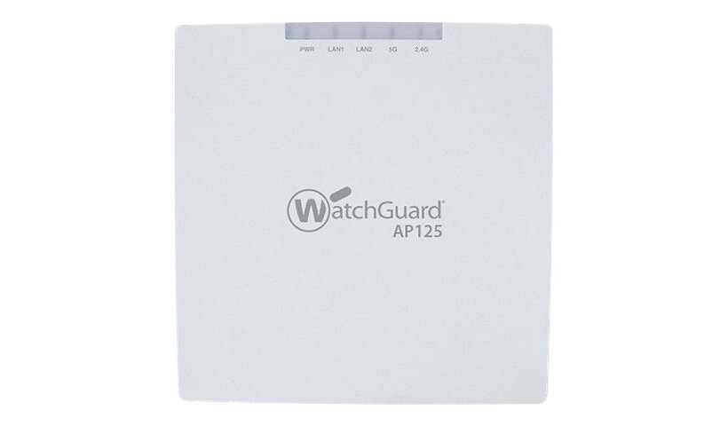 WatchGuard AP125 - wireless access point - Wi-Fi 5, Wi-Fi 5 - with 1 year Basic Wi-Fi