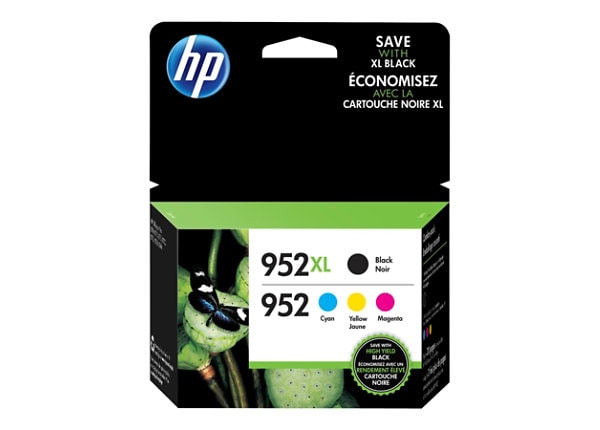HP 952XL/952 - 4-pack - High Yield (black) - black, yellow, cyan, magenta - original - ink cartridge