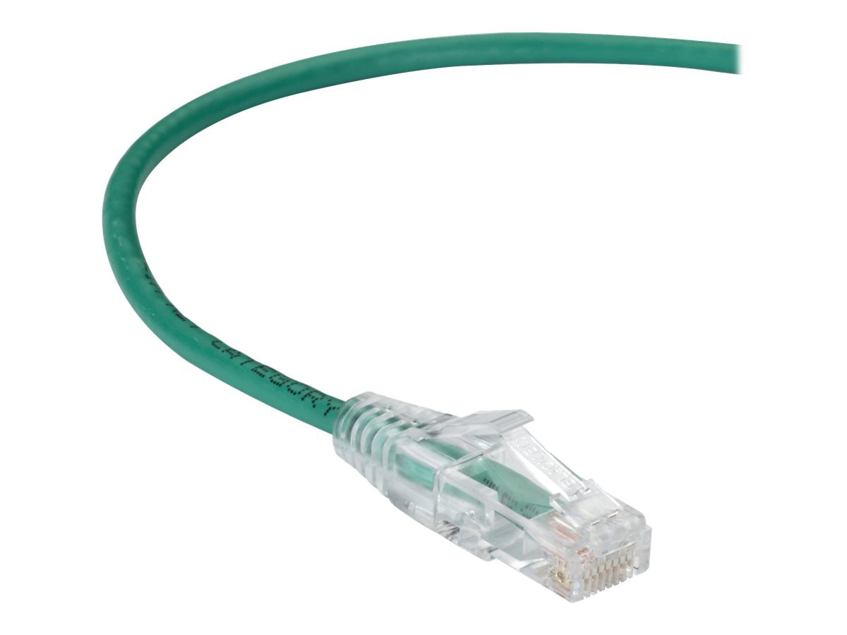 Black Box Slim-Net patch cable - 12 ft - green