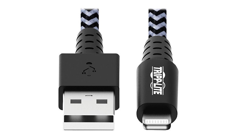Eaton Tripp Lite Series Heavy-Duty USB-A to Lightning Sync/Charge Cable, MFi Certified - M/M, USB 2.0, 10 ft. (3.05 m) -