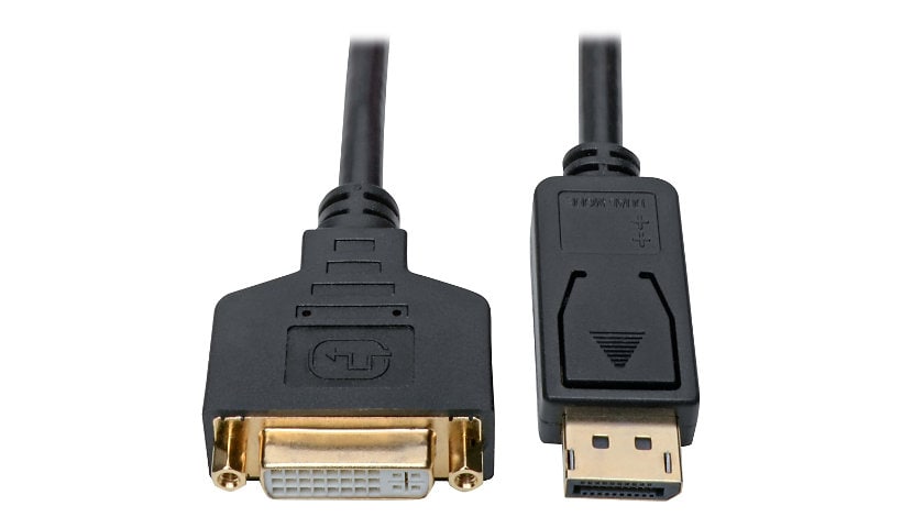 Tripp Lite DisplayPort to DVI Adapter Converter Cable M/F 1080p Black 1ft
