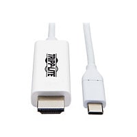 Tripp Lite USB C to HDMI Adapter Cable USB 3.1 Gen 1 4K M/M USB-C White 3ft