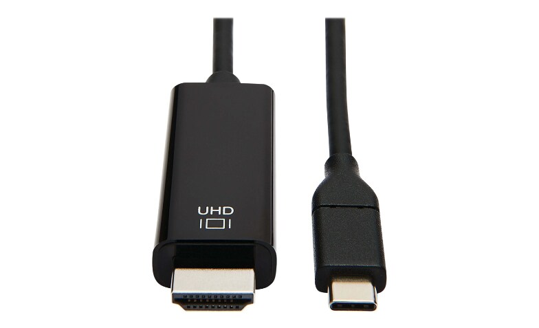Tripp Lite C to HDMI Adapter Cable USB 3.1 1 4K M/M USB-C Black 9ft - - HDMI / USB - 9 ft - U444-009-H4K6BE - USB Adapters - CDW.com