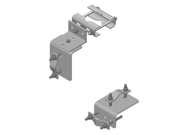 CommScope Stiff Arm Mount with Clamps - Hot Dip Galvanized Steel