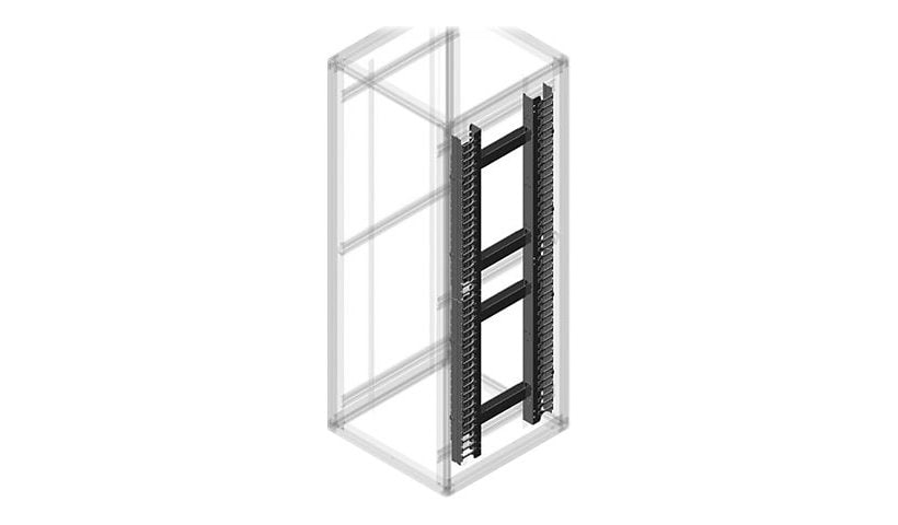 CPI Enhanced Vertical Cable Manager - rack cable management panel