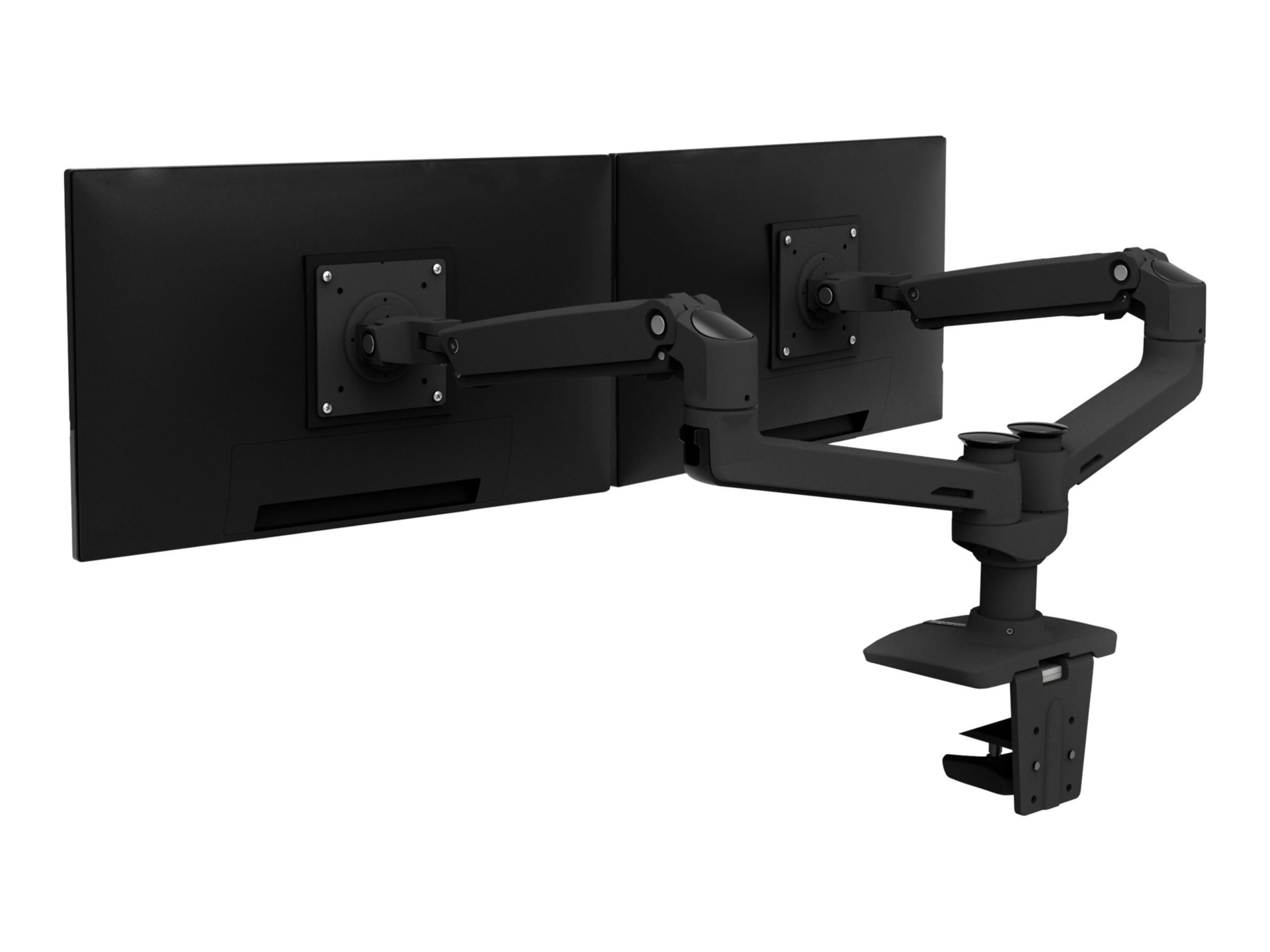 Thumbnail 2 of 6 for Ergotron LX Dual Side-by-Side Arm mounting kit - Constant Force Technology - for 2 LCD displays - matte black