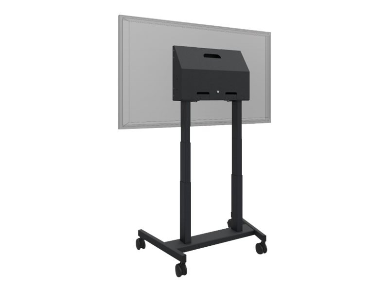 QOMO Motorized Height Adjustable Mobile Stand for Interactive Flat Panels