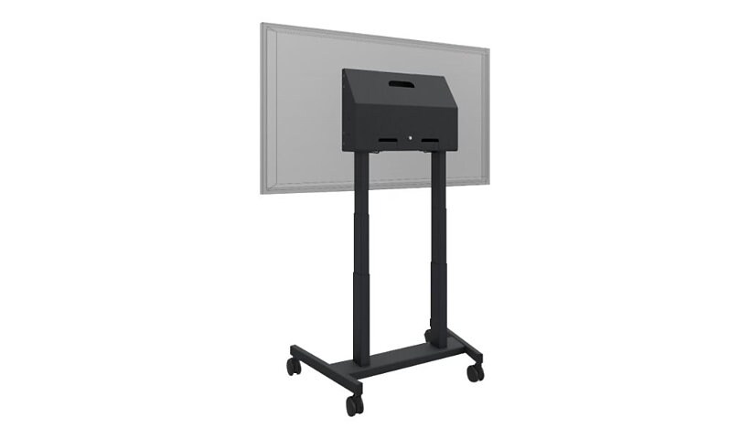 QOMO Motorized Height Adjustable Mobile Stand for Interactive Flat Panels