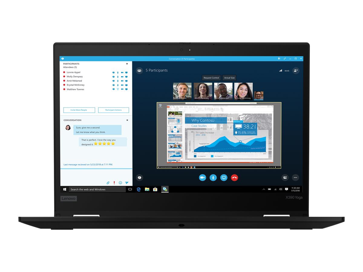 Lenovo ThinkPad X390 Yoga 13.3" Core i7-8565U 8GB RAM 256GB Windows 10 Pro