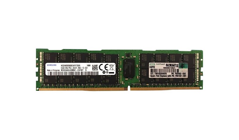 HPE SmartMemory - DDR4 - module - 64 GB - DIMM 288-pin - 2933 MHz / PC4-23400 - registered