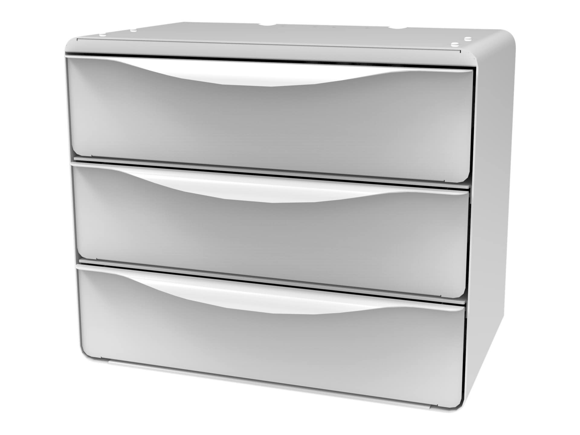 Drawer System - Triple 3 Inch Drawer, Side Open, Touch Pad-Lock
